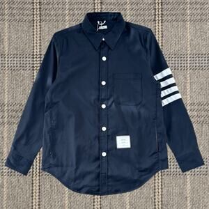 Thom Browne Men's Navy Blue Jacket